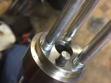 Used cutoff wheel to shorten dowel pin; filed a beveled edge. Ready to install