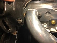 Shows the need for the slotted hole, need a new bracket and to find out what it truly off.