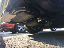 Muffler underside with CME tips