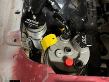 ARE dry sump tank and breather.  Its the 2 gallon tank and theres good ground clearance from the bottom of the tank, which I was worried about.