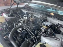 Temporary coating burning off.