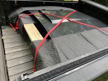 Aluminum Hood in truck