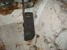 Modified accelerator pedal pad.
