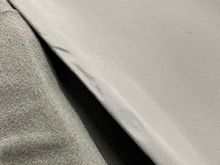 edge of 'new'. headliner showing depression from collapsed foam underlayment