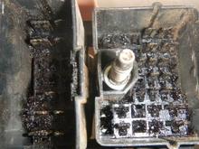 engine harness to firewall plug (melted)