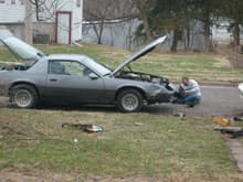 here in this picture i am putting in a new steering column in my 86 camaro from a 91 firebird.  worked like a charm.
