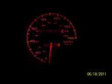 140MPH SPEEDOMETER.