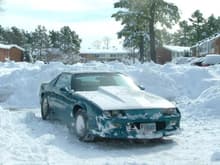 SNOW IN 2010 AFTER 3IN. FIBERGLASS HOOD  INSTALL