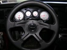 custom carbon fiber gauge cluster autometer ultra lite gauges