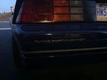 I got a new rear silver TPI emblem for the rear bumper from Hawks.