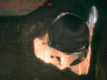 re-locate and welded bolt hole 2