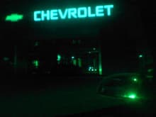 The Chevrolet place seemed like the best place to get pulled over