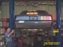 the back with mike putin the tires on