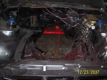 cleaned engine bay got all of my wiring sorted out