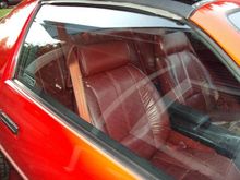 Factory Red leather interior on a 92 Red RS. Does anyone else have this? Highly unlikely.