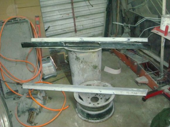 Rear spoiler center and door ground effects ready for epoxy.