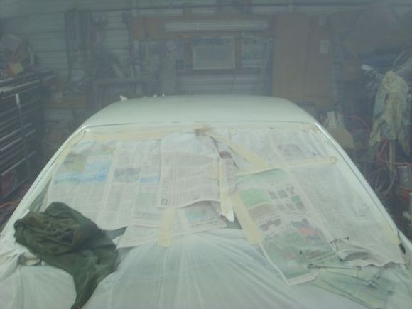 Front view. I'll lightly hand block it to reveal the existing high and low spots and then correct them as needed.