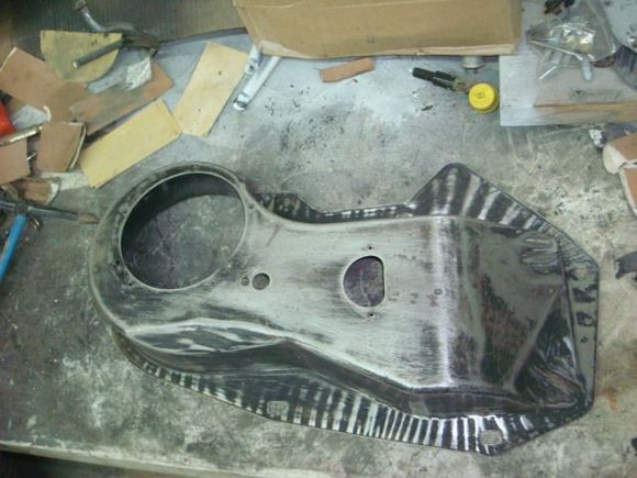 Front side sanded.