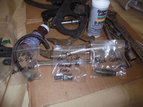 Plenum fittings tagged.