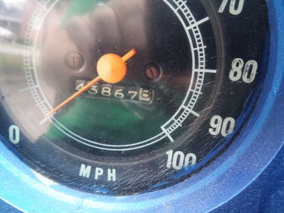 Original miles, the odometer has not rolled over last year it was registered with 32,xxx miles.