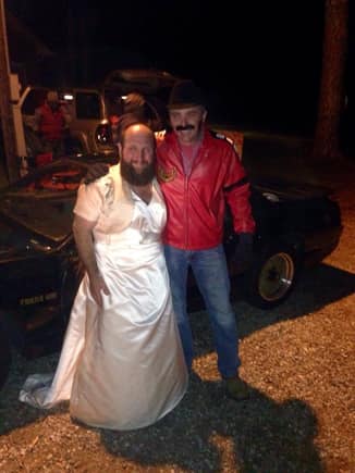 Trunk or treat our Church put on. I know it's a 87 but I love Smokey and the Bandit. I'm the one with the bandit jacket.