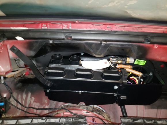 VA unit as it sits in dash  I will make new brackets since the ones they provide are flimsy.