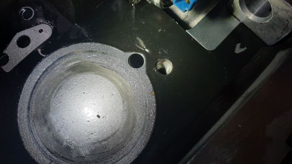 Feed hole.