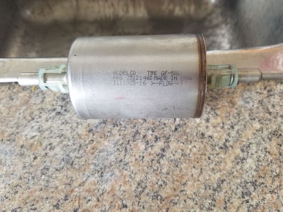 AC Delco GF580 is my part number on the filter. 