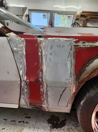 Now just need to cover it all up with body filler and make it look presentable.