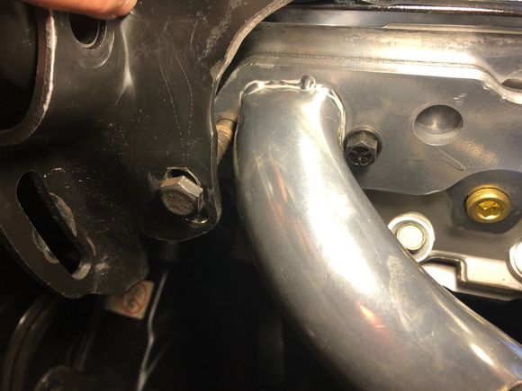 Shows the need for the slotted hole, need a new bracket and to find out what it truly off.