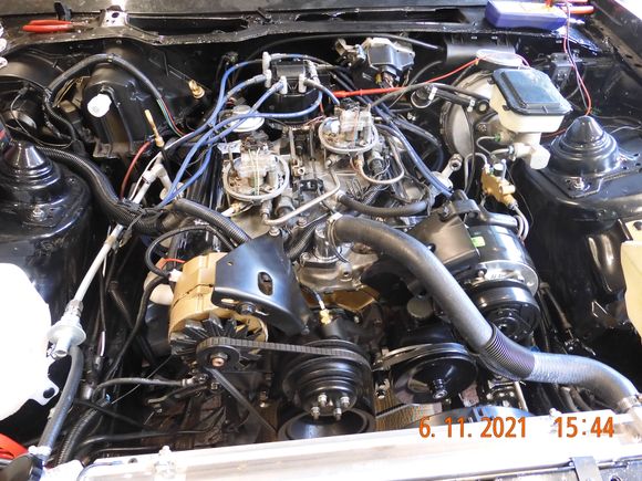 Hooked up PCV temporarily, and added my new goose-neck, sits a little higher than OEM, and you can point it wherever you want.  Gets the hose off the bracket, looks a lot better.