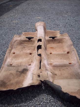Old carpets need replacing.