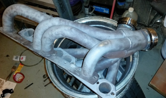 This was probably the 3rd or 4th time this pare of headman ones were blasted and re-coated, 4th car they've been in.  