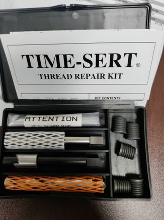 Ok got my Time Sert kit. Don't feel like doing it tonight so probably tomorrow. Then start putting It back together again. This time it will Torque down properly and actually seal. 