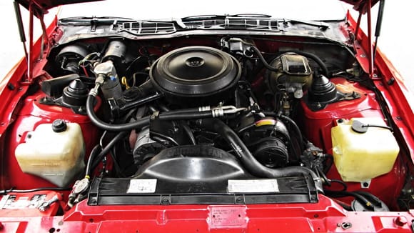 How the engine bay looked like