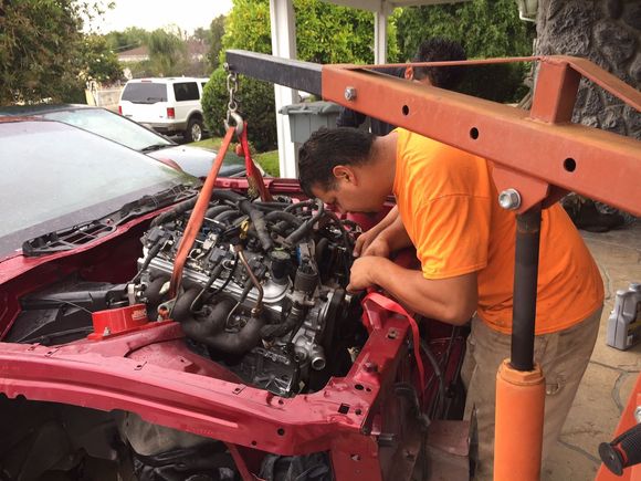 Jose did this (motor in and out) 4 times with his own 4th gen