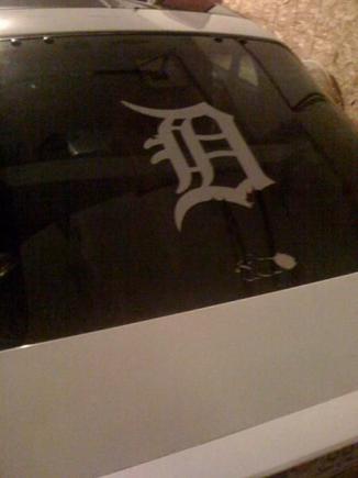 Go Tigers!! Someone carved "Romeo" into my rear bumper during a Tigers game in Detroit, on the top level of a parking garage no less!. Guess they don't appreciate fine art when they see it.