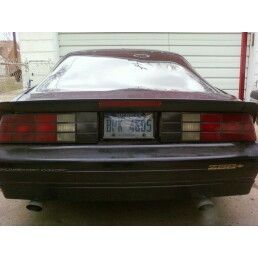 these are the lights back on the car looks good (transparent candy apple red testors paint)