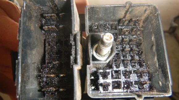 engine harness to firewall plug (melted)