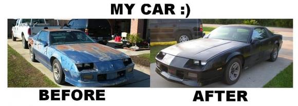 before and after paint