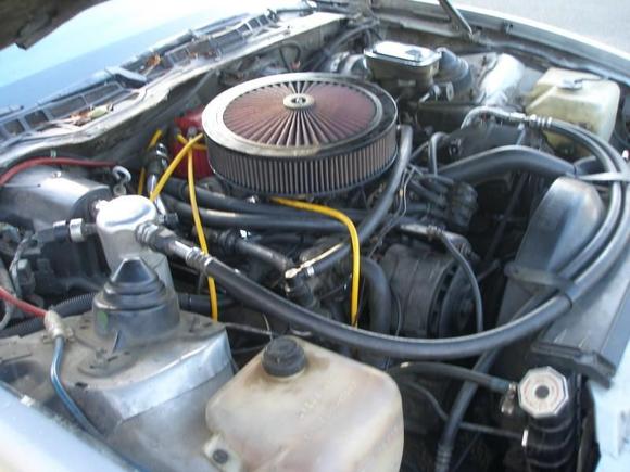 i destroyed the 305 that was stock on this car so dicided to upgrade to a 350. got a k&amp;n, edlbrock intake manifold, and exhaust from cat to the back.