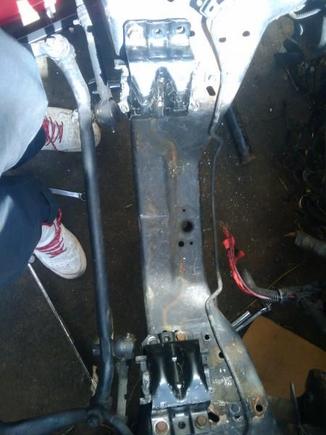 Brake line and new engine mounts for the v6 to v8 convertion