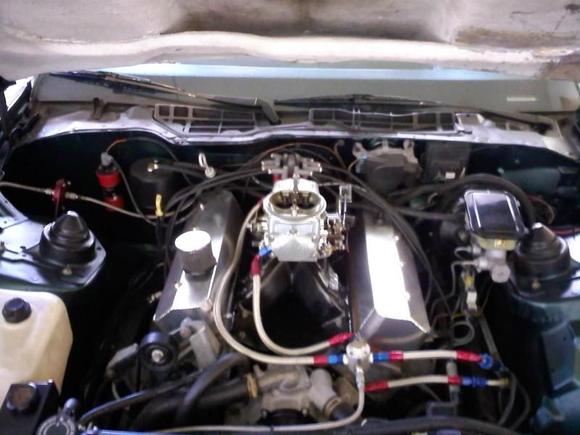 under hood after paint, but not pait under the hood