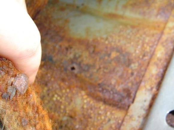 More Rust on the Passenger Floor Boards..