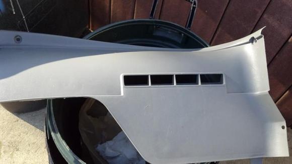 Interior pieces being prepped for paint