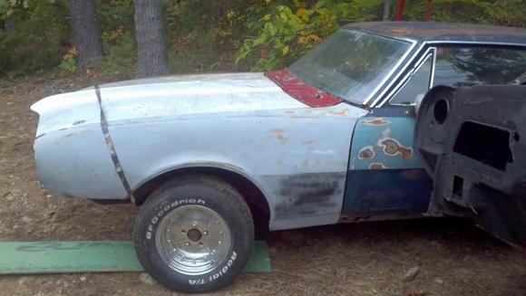 Roller shot, had good fenders, hood, one good door, some glass, suspension, misc brackets, frame etc etc. in new england its hard to find these with usable parts and when you do, they are expensive, i got the roller for $400, not too shabby.