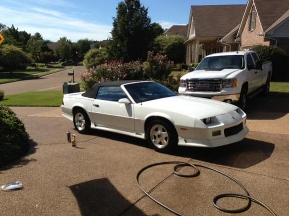 After washing