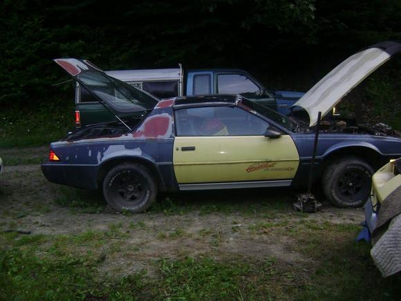 taken after replacing new doors and hood of an 89 parts car i had, i had also installed the motor and trans before this photo