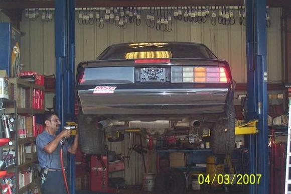 the back with mike putin the tires on