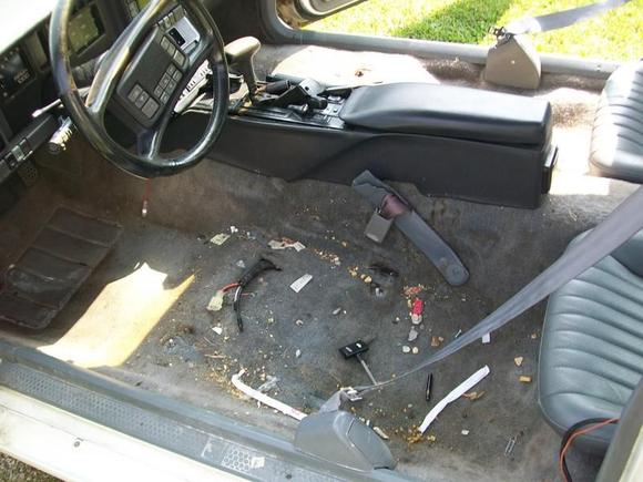 out with the seats.